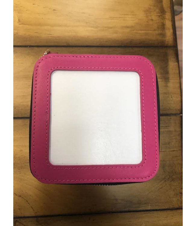 Leather Jewelry Box 4" x 4" x 2"