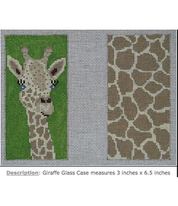 Double Sided Eye Glass Case Giraffe