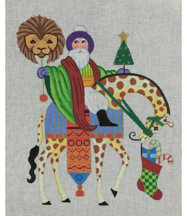 Santa on Giraffe, 24 Ct
