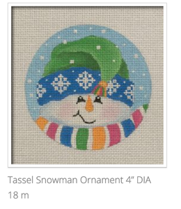 Tassel Snowman Ornament