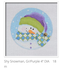 Shy Snowman Ornament