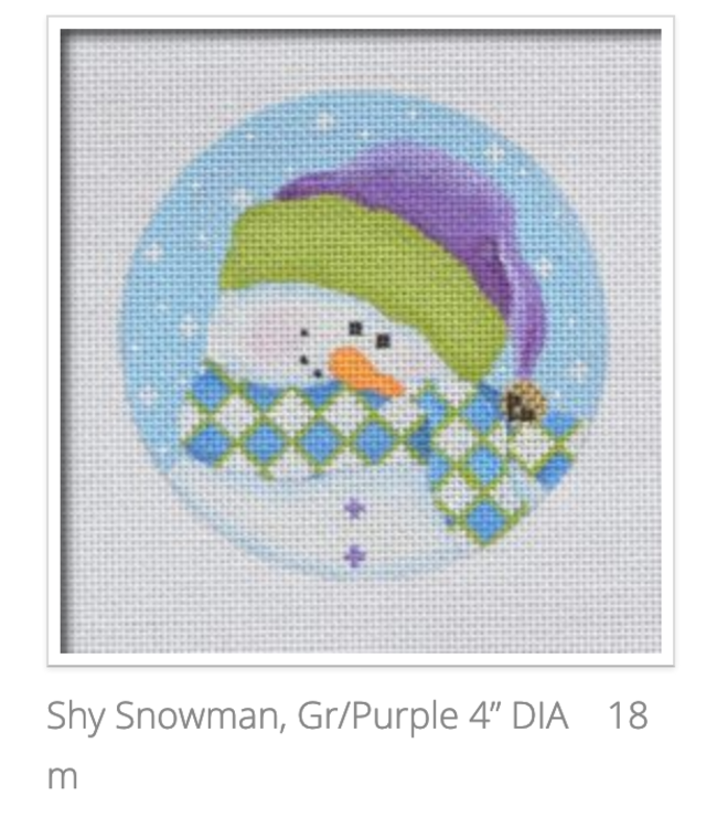 Shy Snowman Ornament