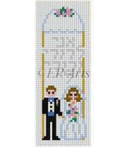 Bride and Groom Mezuzah w/Chuppah