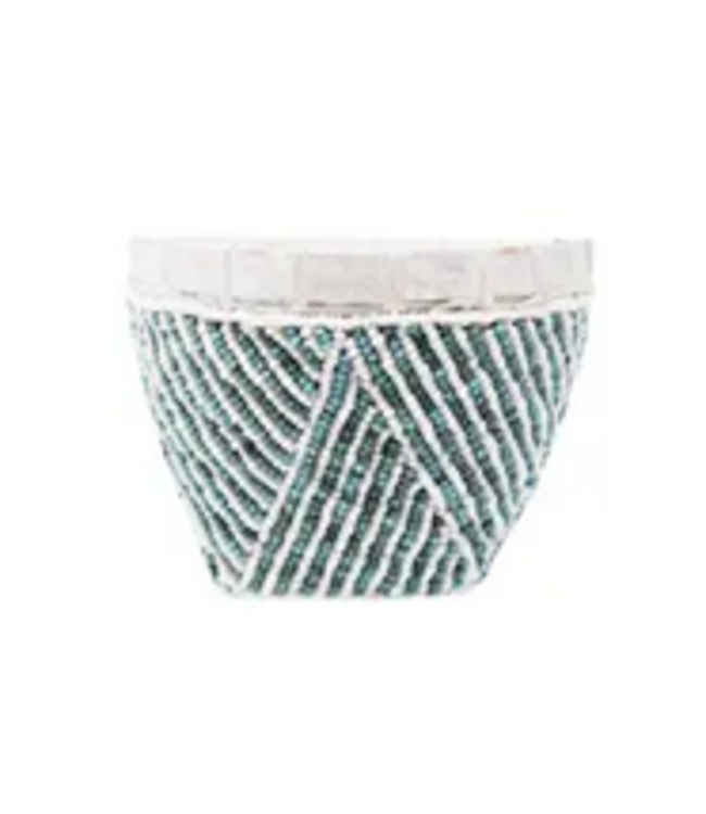 Bamboo Beaded Trinket Basket - Ort Bowl