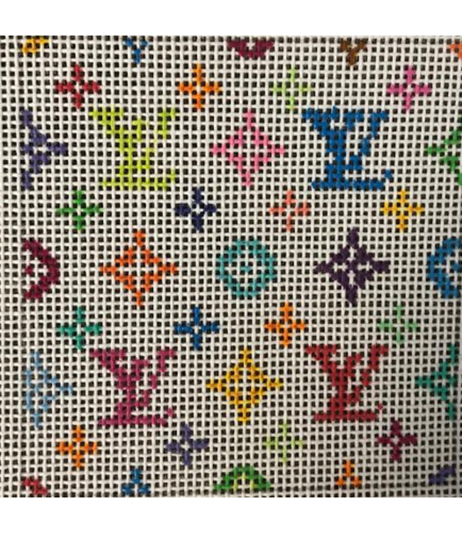 Louis Vuitton Pattern Multicolor with LV Logo  Origin SVG Art