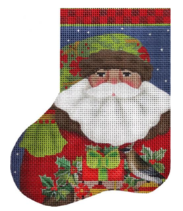 Forest Santa Mini Sock