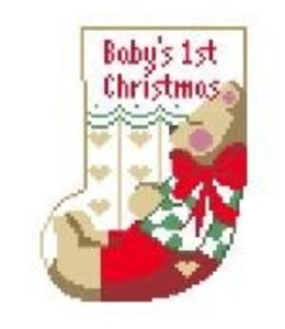 Baby's 1st Christmas mini-sock