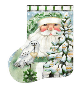 Wintergreen Santa Mini Stocking