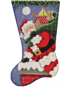Down the Chimney Stocking Left Facing Toe