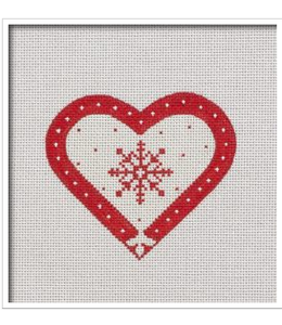 Red & White Snowflake Ornament