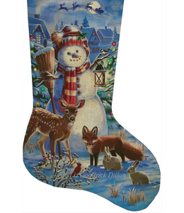 Night Watch Snowman Stocking