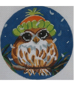 Owl in Snowcap Ornament
