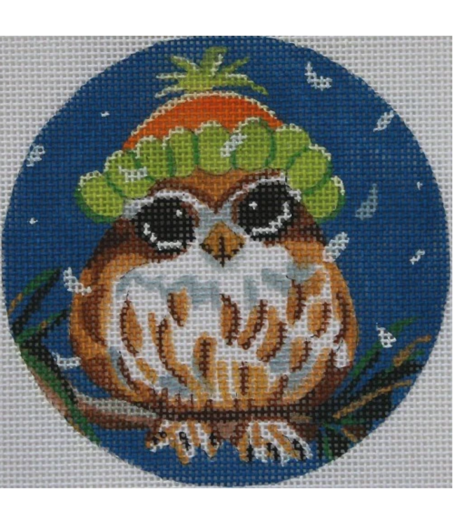 Owl in Snowcap Ornament