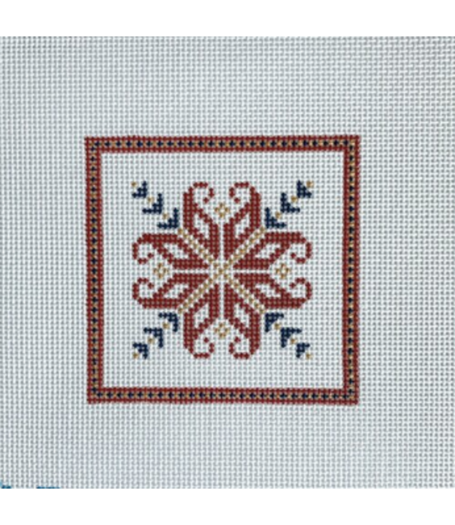 Nordic Square Red/Blue