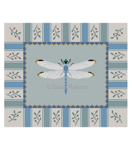 Dragonfly blue and green