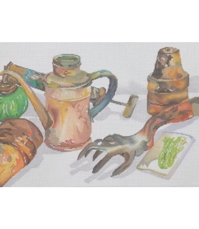 Copper Pitcher and Pots