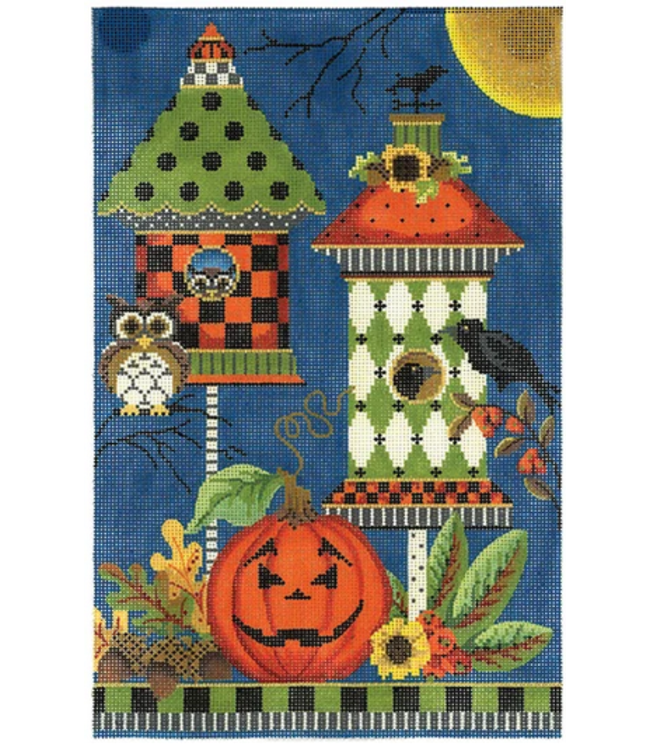 Halloween Crow House w/Stitch Guide