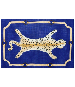 Leopard Clutch - Blue