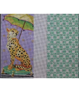 Eye Glass Case with Yellow Tiger and Umbrella