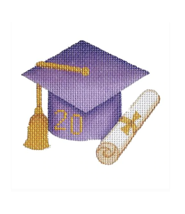 Graduation Cap - Purple with Year
