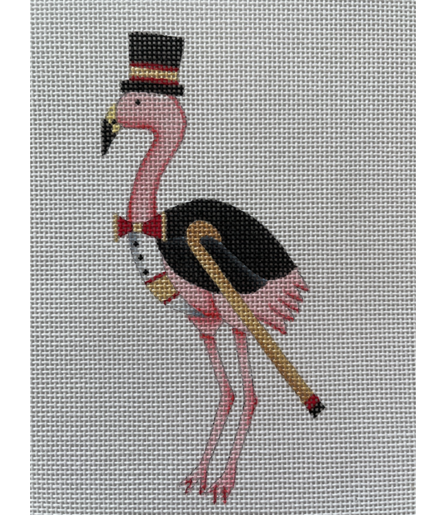 Christmas by the Sea - Flamingo in Tux