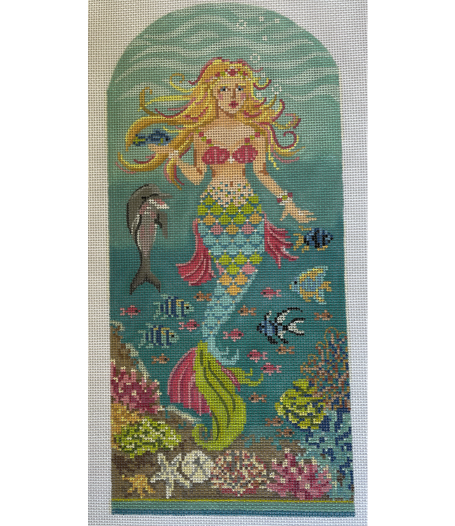 Dolphina The Gulf Coast Mermaid w/ Stitch Guide& Embellishments