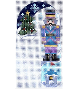 Teal and Purple Nutcracker Candy Cane