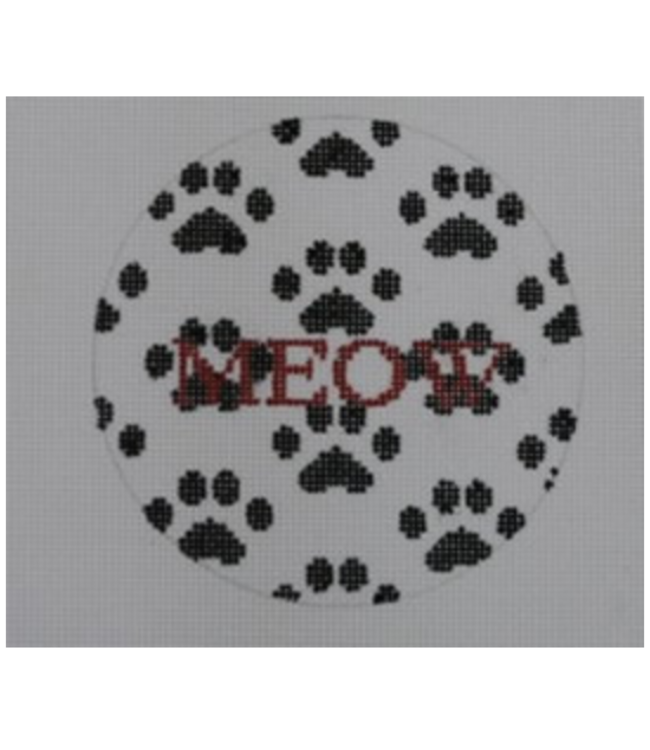 Meow-Multi Paw-Black and Red