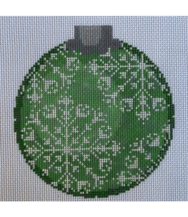 Snowflake Christmas Ornament-Green