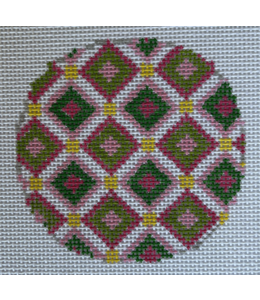 Pinks and Greens 3" Round