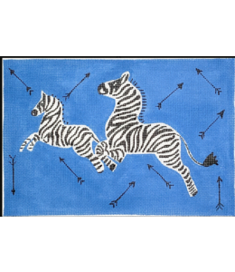 Scalamandre Leapig Zebra & Arrows (red or Blue)