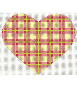 Mini Heart Madras Plaid - Pink, Watermelon & Limes