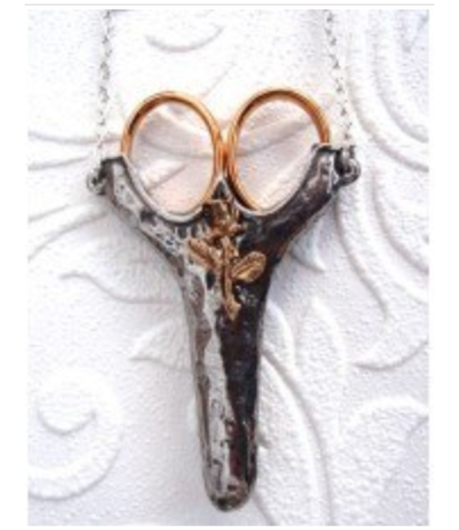 Chatelaine w/Scissors - English Rose