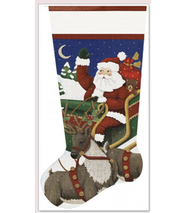 Santas Sleigh Stocking