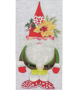 Gnome with Poinsettia