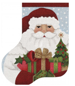 Xmas Tree Santa Mini-Sock