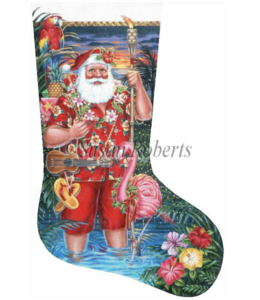 Tropical Santa Stocking