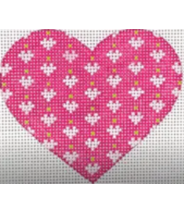 Mini Hearts on Heart - Pinks & Lime 18 Count