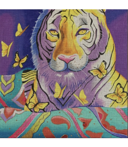 Tiger with Butterflies