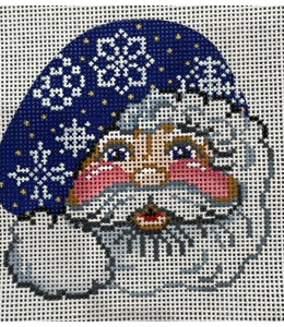 Santa Face with Snowflake Hat