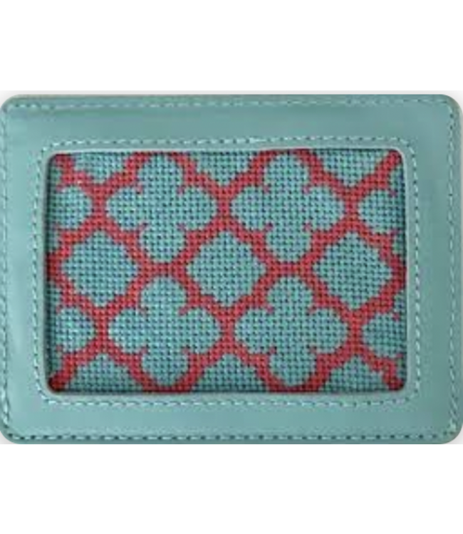 Quatrefoil 3 x 2 Blue and Pink