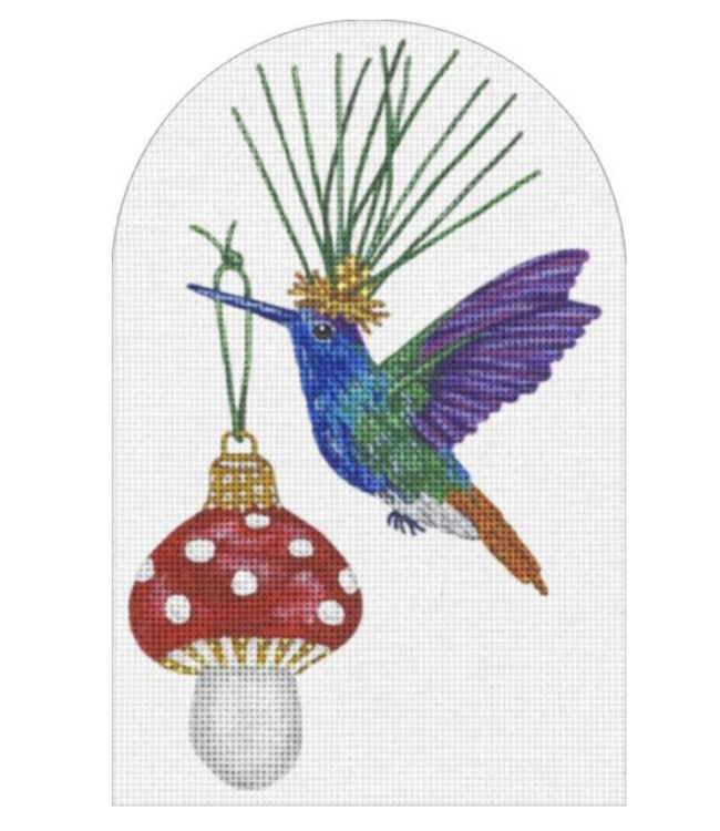 Louie-Red Hummingbird Ornament