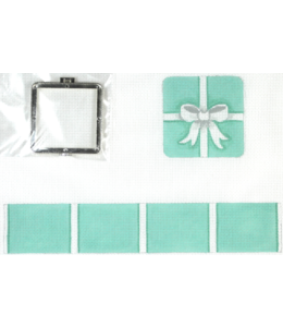 Limoges Box - Small Square Tiffany Blue & White