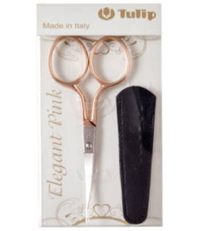 Tulip Pink Scissors with Curved Blades