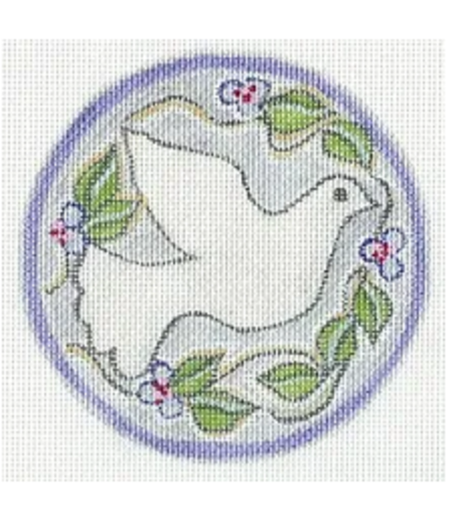 Dove with Blue