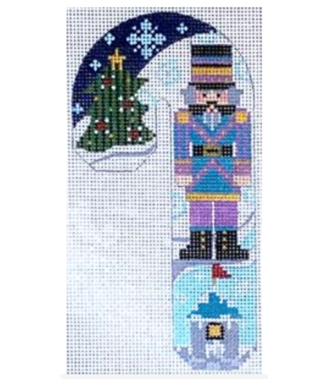 Teal and Purple Nutcracker Candy Cane