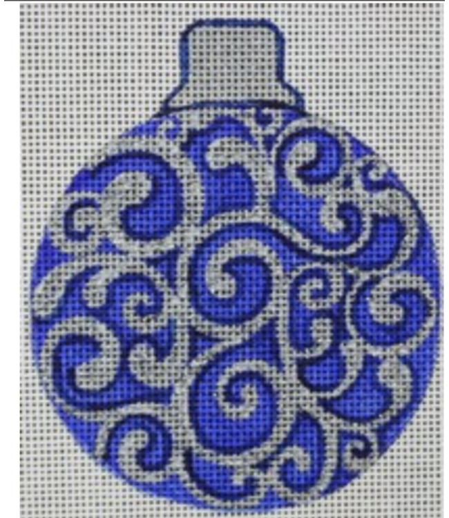 Blue and Silver Ornament