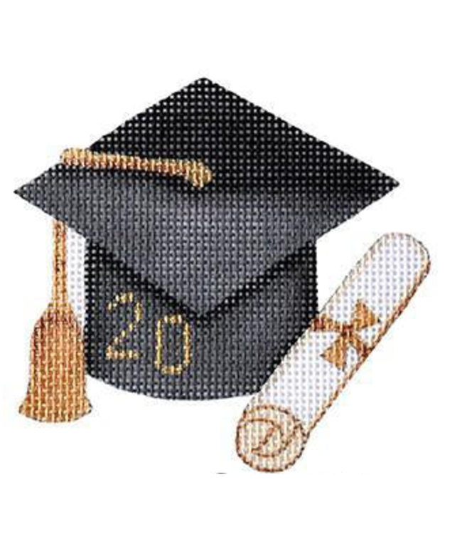 Graduation Cap - Black with Year