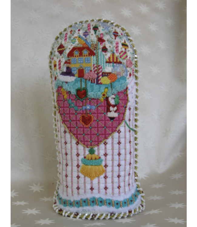 Peppermint Stick Santa - 2 Sided