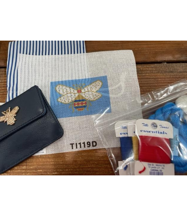 Two Toned Wallet - 2" x 3" Insert - Bee Closure